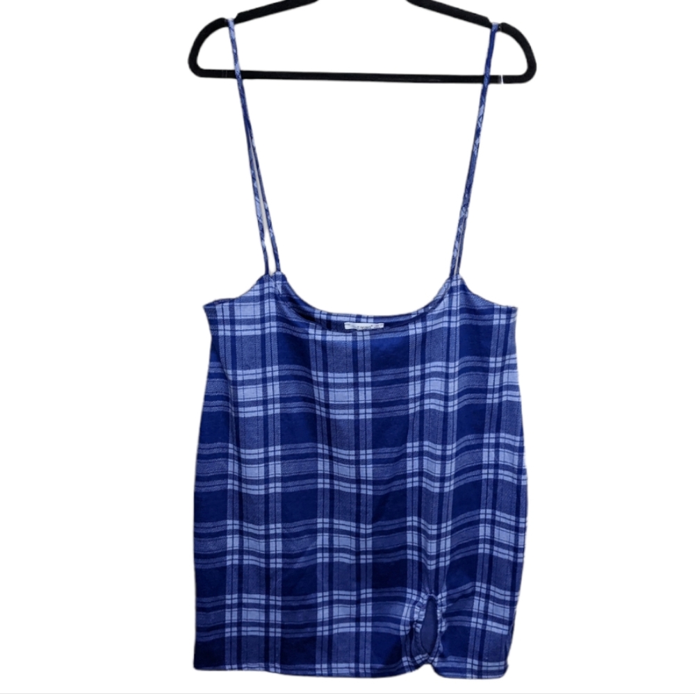 NWT Timing Plaid Overall Skirt 💙👗